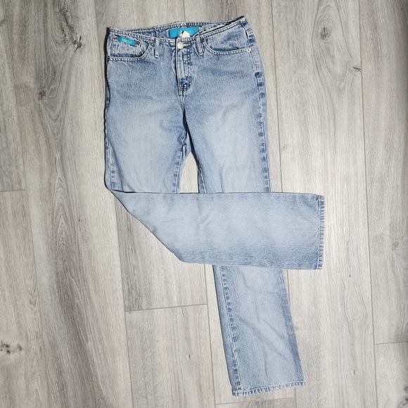 Vintage Y2K To The Max 100% Cotton Light Wash Mid Rise Denim Straight Leg Size 3 - Picture 1 of 6
